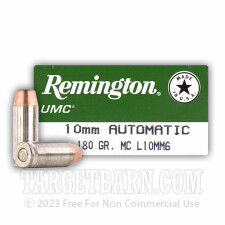 Remington UMC 10mm Auto Ammunition - 50 Rounds of 180 Grain MC