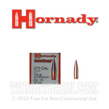 .277" Hornady Interbond 270 Win Bullets - 100 Qty - 130 Grain PT