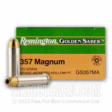 Remington Golden Saber Ammunition - 500 Rounds of 125 Grain JHP