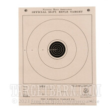 TQ-1/1 Paper Targets - 50 Ft - Junior Rifle  - 100 Count