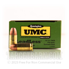 Remington UMC 9mm Luger Ammunition - 500 Rounds of 147 Grain FNEB
