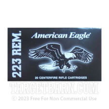 Federal American Eagle 223 Remington Ammunition - 20 Rounds of 55 Grain FMJ
