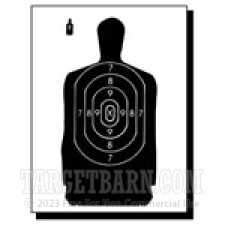 B-29 Paper Targets - 50 Ft Police Silhouette - 100 Count