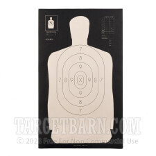B-34 REV Paper Targets - 25 Yd Police Silhouette (Reversed) - 100 Count