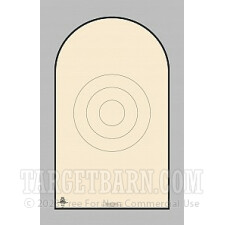NRA D-1-T Paper Targets - GSSF Heavy Paper - 100 Count