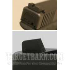 Sevigny Carry Set - Plain Rear with Plain Front - Glock