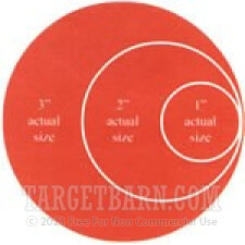 Red Target Pasters - 125 Count - 3" Boxed Round Adhesive Pasters