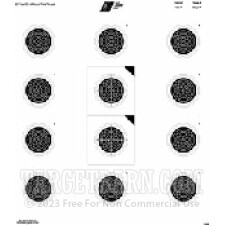 USA / NRA 50 Paper Targets - 50 Ft Smallbore Rifle - 100 Count