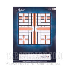 In-Sight 10 Square Inch 100 Yard Rifle Target - Precision Zeroing  - Champion - 12 Count