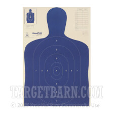 Champion Targets - 100 B-27E Targets - 23" x 36" Silhouette - Blue