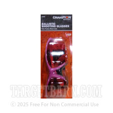 Champion Eye Protection - Ballistic Shooting Glasses - Rose Lens / Pink Frame - One Pair