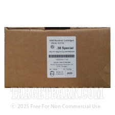 GECO 38 Special Ammunition - 1000 Rounds of 158 Grain FMJ