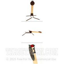 Steel Target With Stand - 8" Round - Handgun