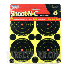 Birchwood Casey Splatter Targets - 48 Shoot-N-C Targets - 3" Bullseye