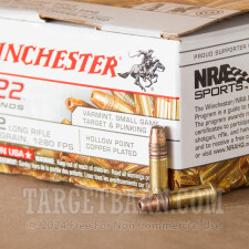 Winchester USA 22 LR Ammunition - 2220 Rounds of 36 Grain CPHP
