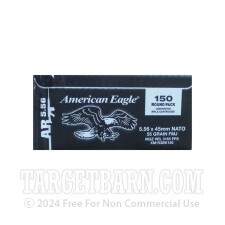 Federal American Eagle 5.56x45mm Ammunition - 150 Rounds of 55 Grain FMJ