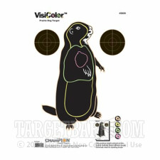 VisiColor Practice Prairie Dog Target - Multi-Color Reactive Anatomy - Champion - 10 Count