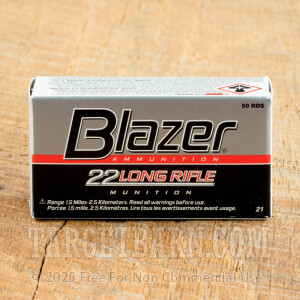 CCI Blazer 22 LR Ammunition - 5000 Rounds of 40 Grain LRN