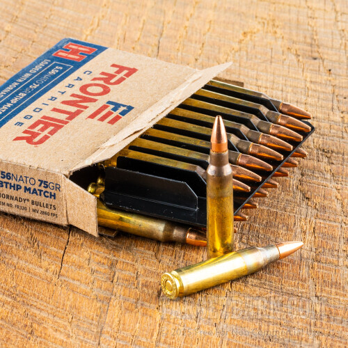 Hornady 5.56 Nato 75 Gr Bthp Match Frontier Review Hornady 5.56x45 75 Grain BTHP Match - 500 Rounds