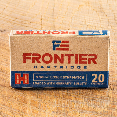 Hornady 5.56 Nato 75 Gr Bthp Match Frontier Review Hornady 5.56x45 75 Grain BTHP Match - 20 Rounds