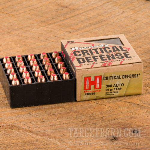 9×19mm CRITICAL DEFENSE パッケージ HORNADY CRITICAL DEFENSE 9MM LUGER 115GR FTX 25RD BOX