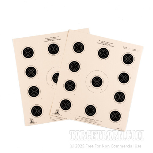 Smallbore Rifle Paper Targets for Sale - A-17 - Target Barn
