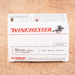Winchester 9mm Ammunition - 100 Rounds of 115 Grain FMJ