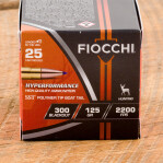 Fiocchi 300 AAC Blackout Ammunition - 500 Rounds of 125 Grain SST