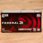 Federal American Eagle 40 S&W Ammunition - 1000 Rounds of 165 Grain FMJ