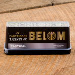 Belom 7.62x39 Ammunition - 480 Rounds of 123 Grain FMJ