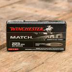 Winchester 223 Rem Ammunition - 20 Rounds of 69 Grain HP-BT Sierra Matchking