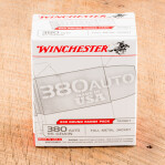 Winchester 380 ACP - 500 Rounds of 95 Grain FMJ