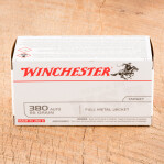 Winchester Target 380 ACP Ammunition - 200 Rounds of 95 Grain FMJ
