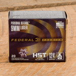 Federal Personal Defense HST 9mm Ammunition - 200 Rounds of 124 Grain JHP