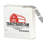 Gray Target Pasters - 1000 Count - 7/8" Boxed Square Adhesive Pasters