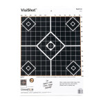 VisiShot 12 Square Inch Diamond Pattern Sight-In Target - Orange Reactive - Champion - 10 Count