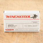 Winchester 223 Remington Ammunition - 1000 Rounds of 62 Grain FMJ