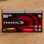 Federal Syntech PCC 9mm Ammunition - 50 Rounds of 130 Grain Total Synthetic Jacket