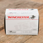 Winchester 38 Special Ammunition - 500 Rounds of 130 Grain FMJ