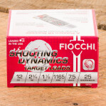 Fiocchi 12 Gauge Ammunition - 25 Rounds of 2-3/4” 1-1/8 oz #7.5 Shot