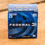 Federal Game Load 20 Gauge Ammunition - 250 Rounds of 2-3/4” 7/8 oz #8 Shot