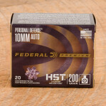 Federal Personal Defense HST 10mm Auto Ammunition - 200 Rounds of 200 Grain JHP