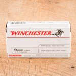 Winchester 9mm Luger Ammunition - 50 Rounds of 115 Grain JHP