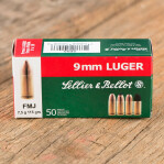 Sellier & Bellot 9mm Luger Ammunition - 1000 Rounds of 115 Grain FMJ