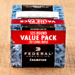 Federal Champion 22 LR Ammunition - 525 Rounds of 36 Grain CPHP