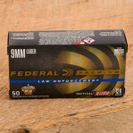 Federal Premium Law Enforcement 9mm Luger Ammunition - 1000 Rounds of 124 Grain Hydra-Shok JHP