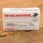 Winchester USA 223 Rem Ammunition - 1000 Rounds of 55 Grain FMJ
