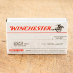 Winchester 223 Remington Ammunition - 20 Rounds of 62 Grain FMJ