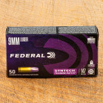 Federal Syntech Training Match 9mm Ammunition - 500 Rounds of 147 Grain Total Synthetic Jacket FN