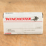 Winchester USA 40 S&W Ammunition - 500 Rounds of 165 Grain FMJ